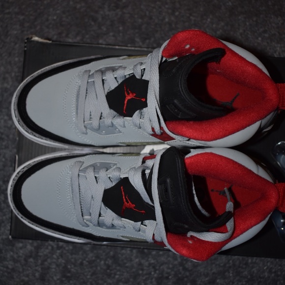 Jordan Spizike BG Wolf Red Size 6 Y - Picture 4 of 8